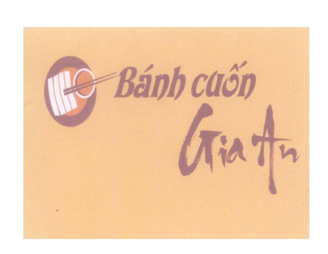 Mẫu nhãn hiệu Bánh cuốn Gia An