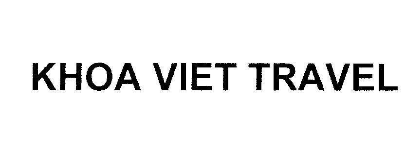 Mẫu nhãn hiệu KHOA VlET TRAVEL