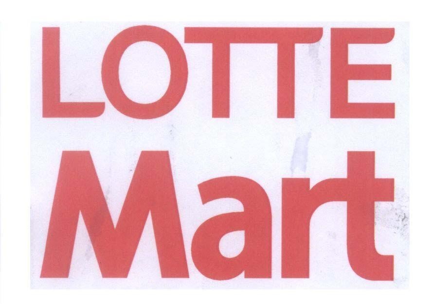 Mẫu nhãn hiệu LOTTE Mart