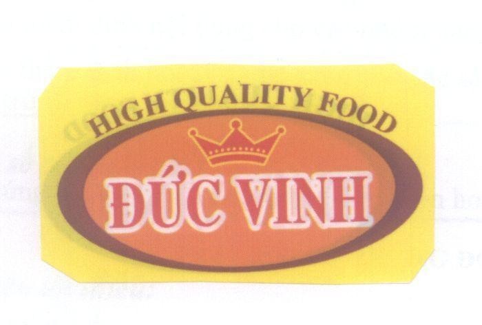 Mẫu nhãn hiệu Đức Vinh HIGH QUALITY FOOD