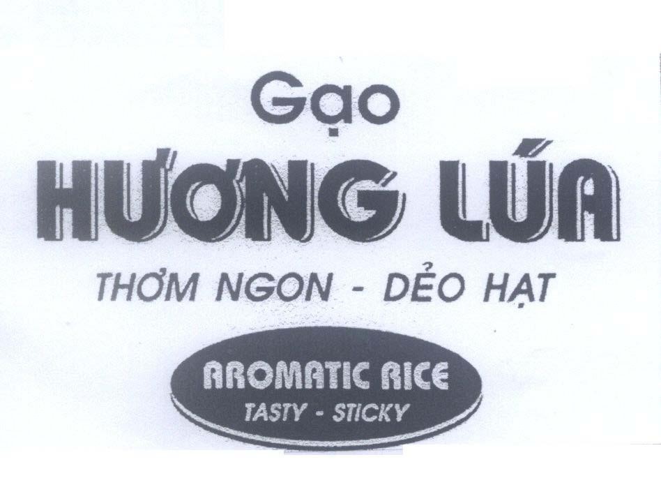 Mẫu nhãn hiệu Gạo Hương Lúa Thơm Ngon - Dẻo Hạt AROMATIC RICE TASTY - STICKY