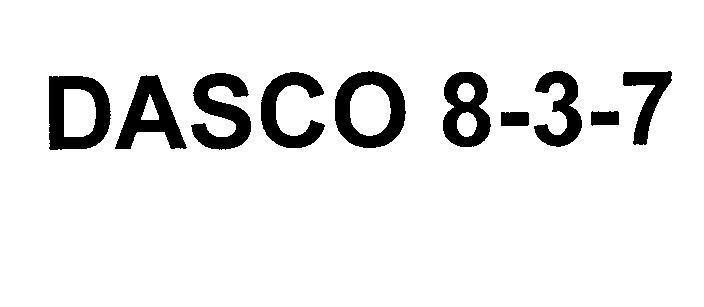 Mẫu nhãn hiệu DASCO 8-3-7