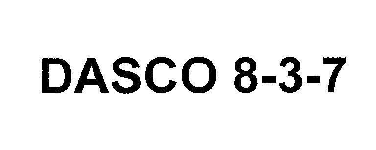 Mẫu nhãn hiệu DASCO 8-3-7