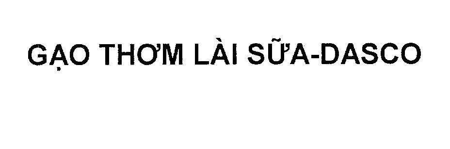 Mẫu nhãn hiệu Gạo Thơm Lài Sữa-DASCO