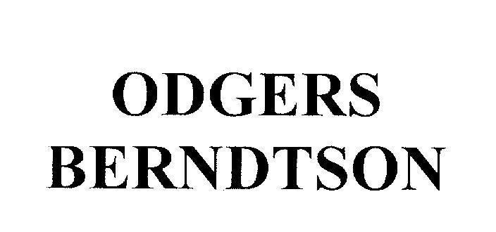 Mẫu nhãn hiệu ODGERS BERNDTSON