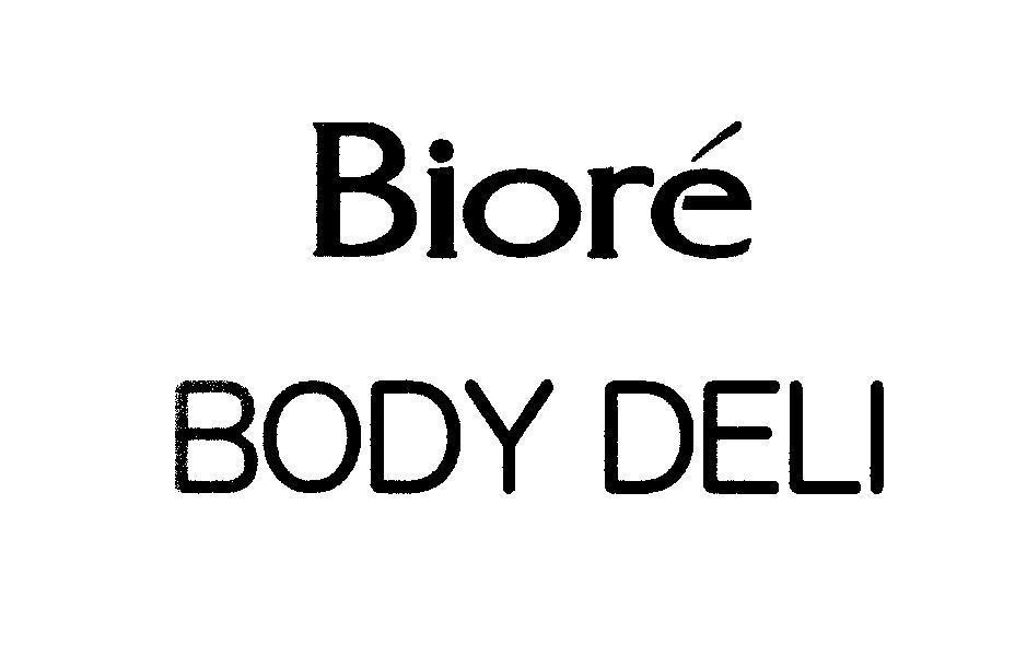 Mẫu nhãn hiệu Bioré BODY DELI