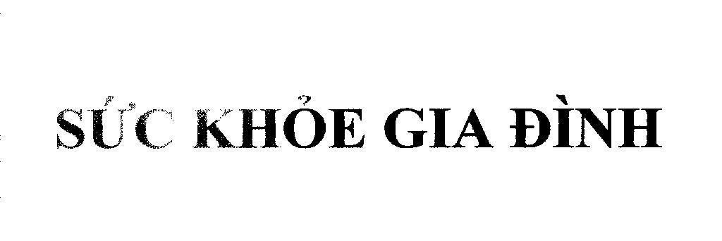 Mẫu nhãn hiệu Sức Khỏe Gia Đình