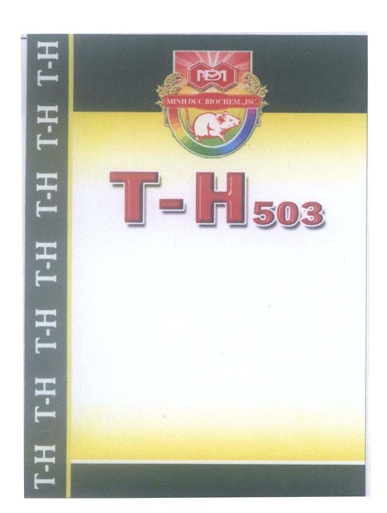 Mẫu nhãn hiệu T-H 503 M D MINHDUC BIOCHEM., JSC