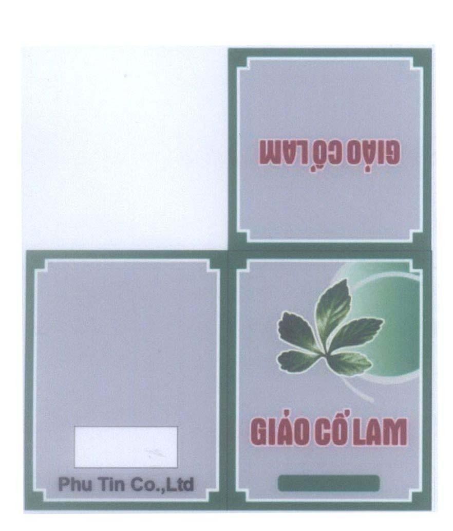 Mẫu nhãn hiệu Phu Tin Co., Ltd Giảo Cổ Lam