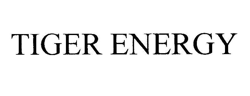Mẫu nhãn hiệu TIGER ENERGY