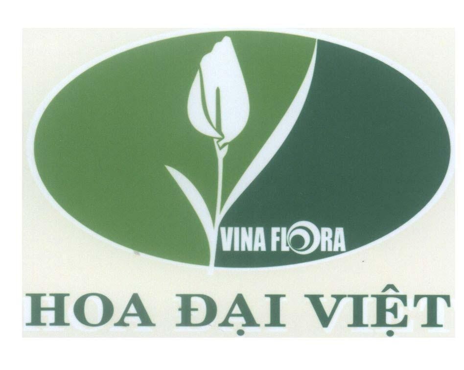 Mẫu nhãn hiệu Hoa Đại Việt VINA FLORA