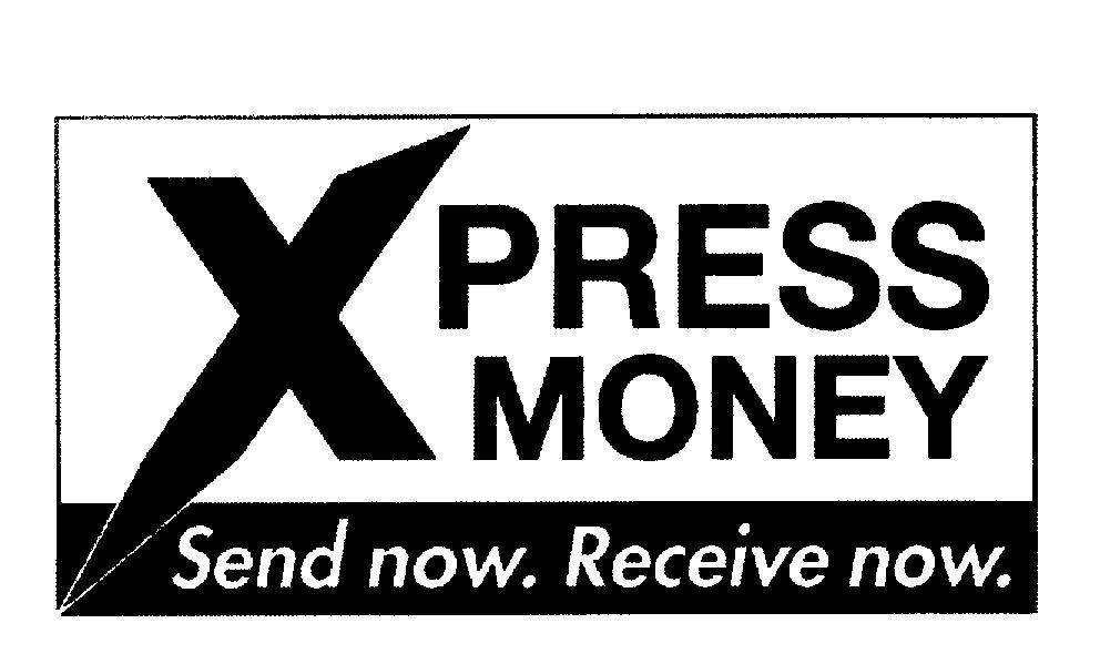 Mẫu nhãn hiệu XPRESS MONEY Send now. Receive now.