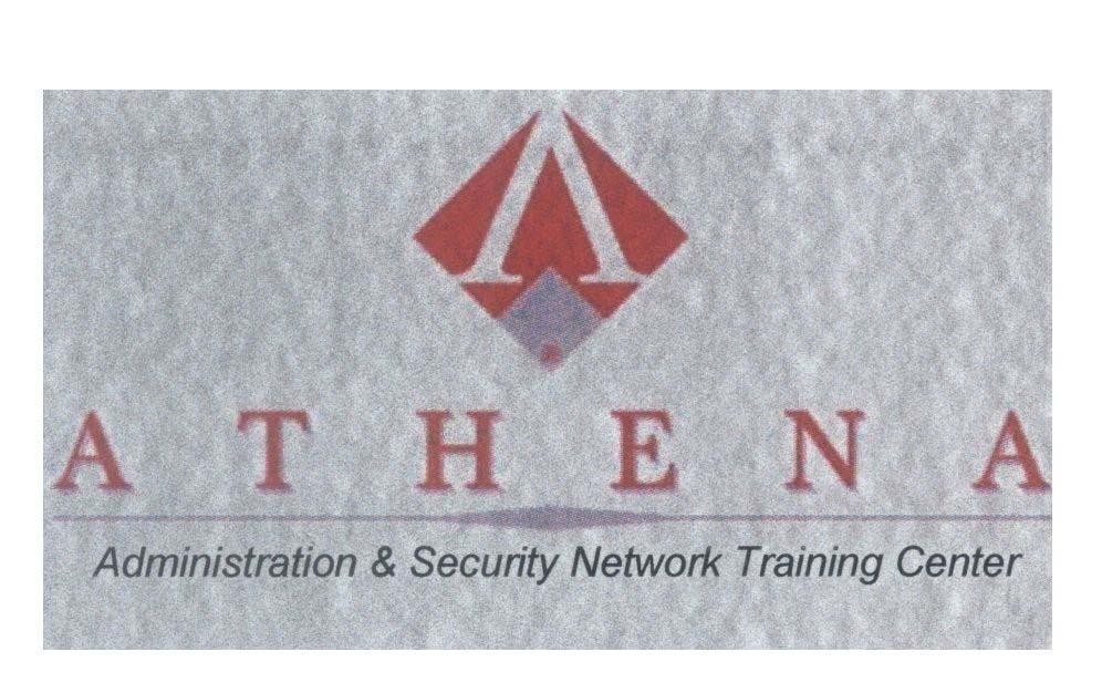 Mẫu nhãn hiệu A ATHENA Administration & Security Network Training Center