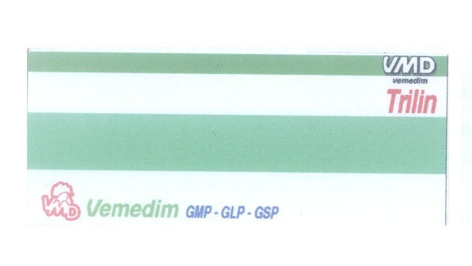 Mẫu nhãn hiệu VMD Trilin vemedim GMP - GLP - GSP
