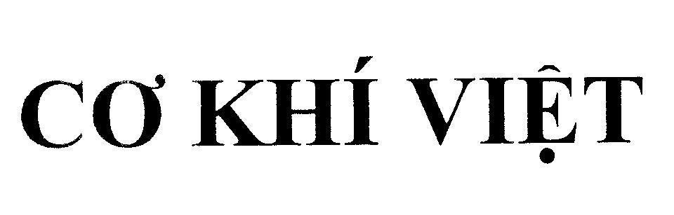 Mẫu nhãn hiệu Cơ Khí Việt