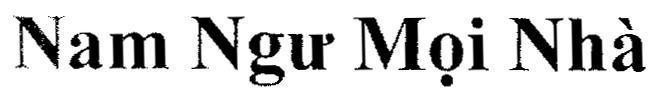 Mẫu nhãn hiệu Nam Ngư Mọi Nhà