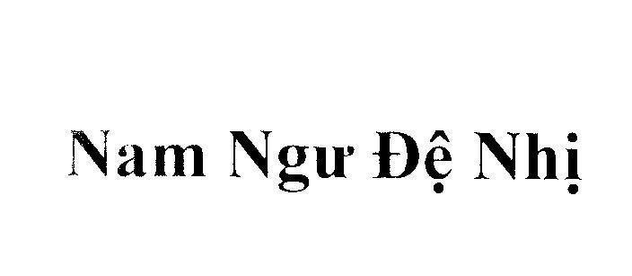 Mẫu nhãn hiệu Nam Ngư Đệ Nhị