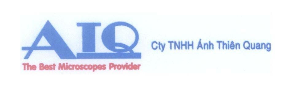 Mẫu nhãn hiệu AIQ A IQ The Best Microscopes Provider Cty TNHH ánh Thiên Quang
