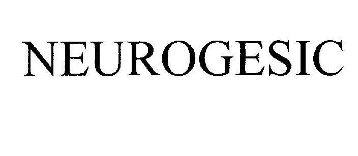 Mẫu nhãn hiệu NEUROGESIC