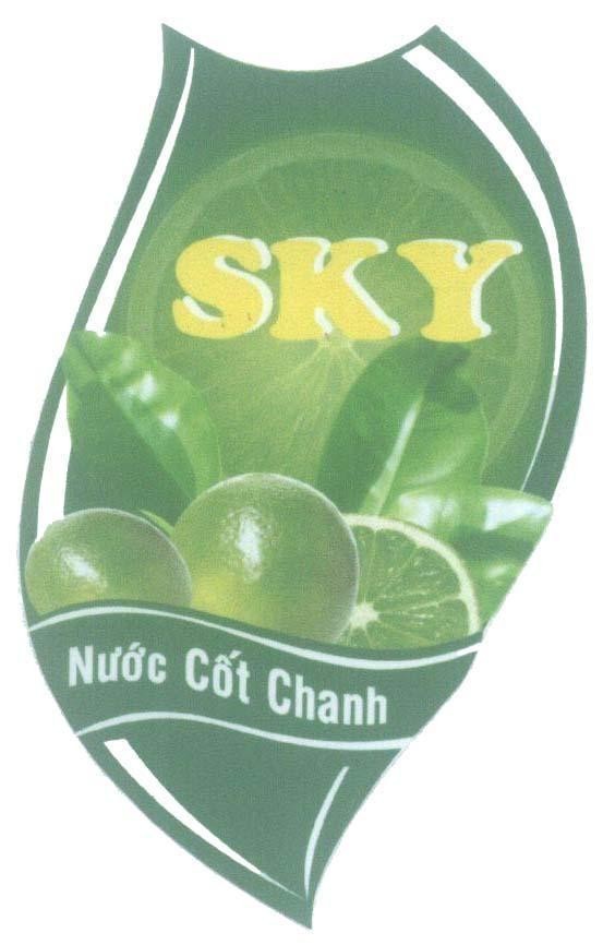 Mẫu nhãn hiệu SKY Nước Cốt Chanh