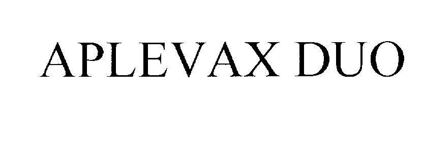 Mẫu nhãn hiệu APLEVAX DUO