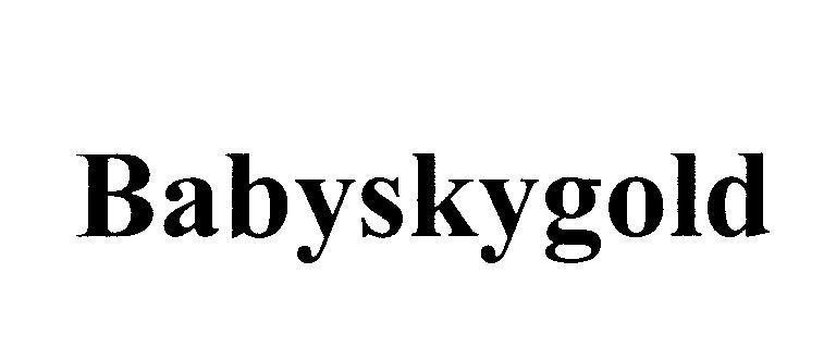 Mẫu nhãn hiệu Babyskygold