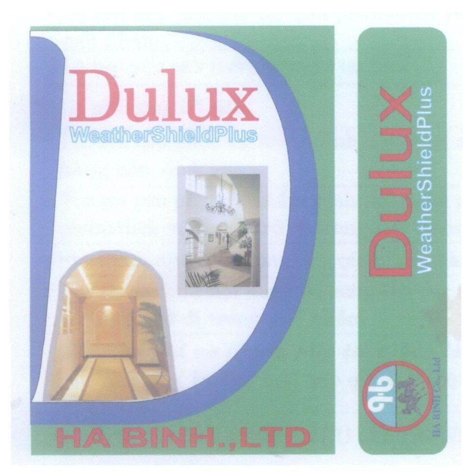 Mẫu nhãn hiệu HA BINH., LTD H b Dulux Weather Shield Plus WeatherShieldPlus H B HA BINH., LTD