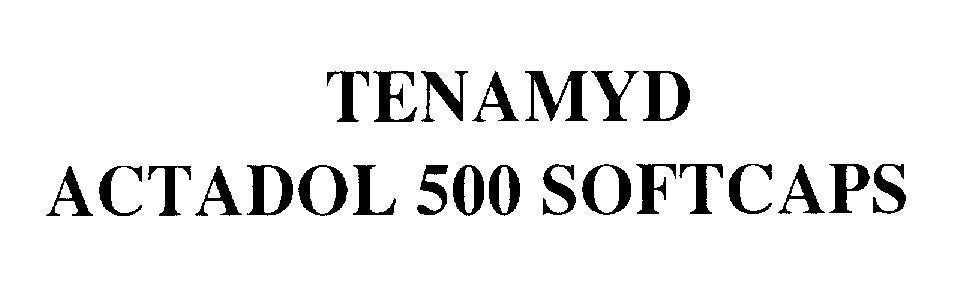 Mẫu nhãn hiệu TENAMYD ACTADOL 500 SOFTCAPS