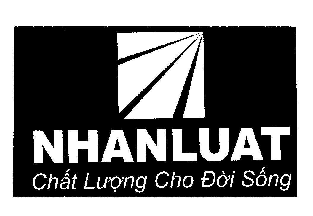 Mẫu nhãn hiệu NHANLUAT Chất Lượng Cho Đời Sống