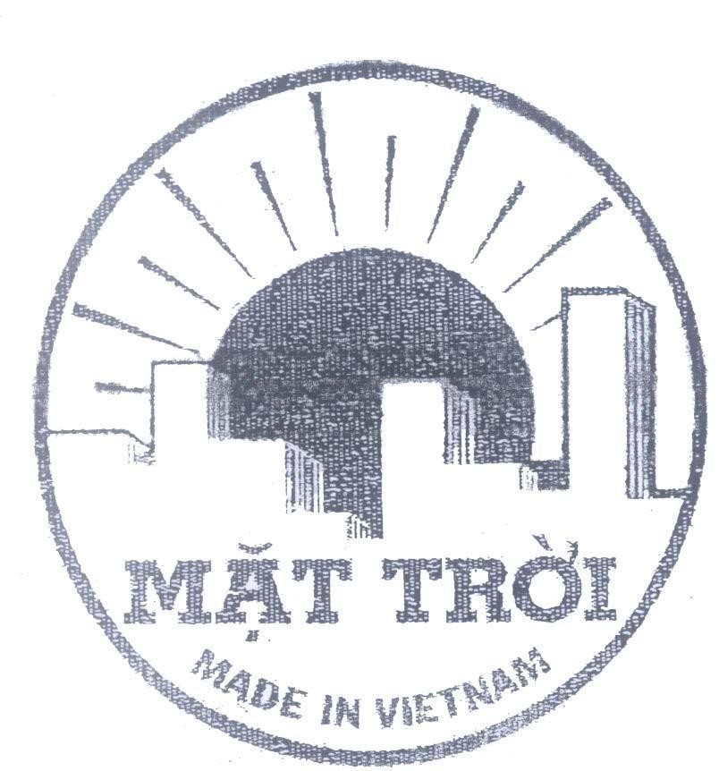 Mẫu nhãn hiệu Mặt Trời MADE IN VIETNAM