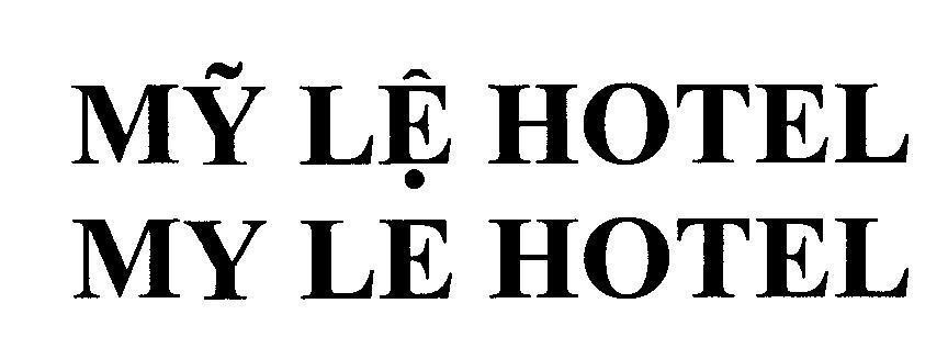 Mẫu nhãn hiệu Mỹ Lệ Hotel