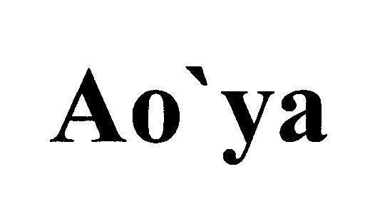 Mẫu nhãn hiệu Ao'ya Ao ya