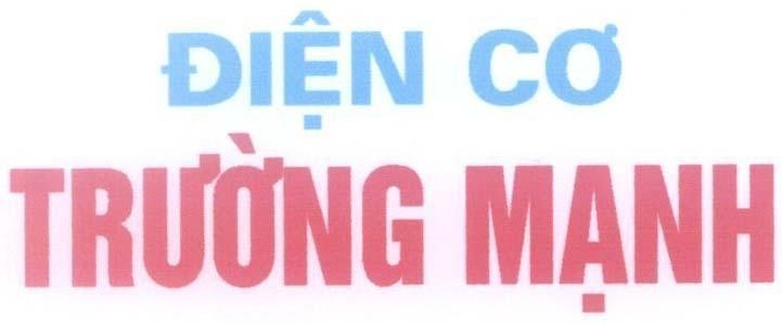 Mẫu nhãn hiệu Điện cơ Trường Mạnh