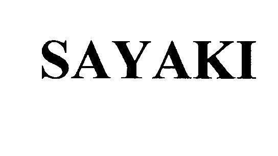 Mẫu nhãn hiệu SAYAKI