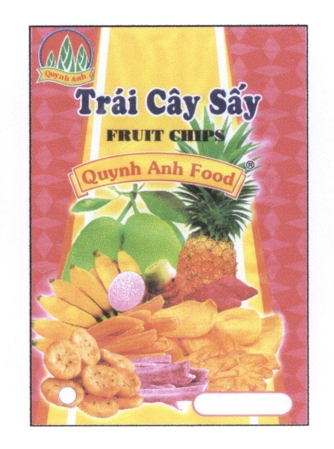 Mẫu nhãn hiệu Quỳnh Anh Food Trái Cây Sấy FRUIT CHIPS