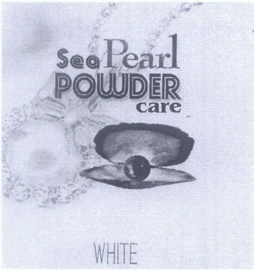 Mẫu nhãn hiệu Sea Pearl POWDER care WHITE