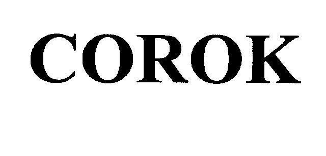 Mẫu nhãn hiệu COROK