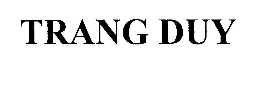 Mẫu nhãn hiệu TRANG DUY