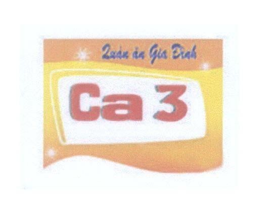 Mẫu nhãn hiệu Ca 3 Quán ăn Gia Đình