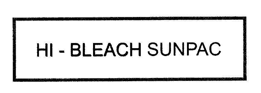 Mẫu nhãn hiệu HI - BLEACH SUNPAC