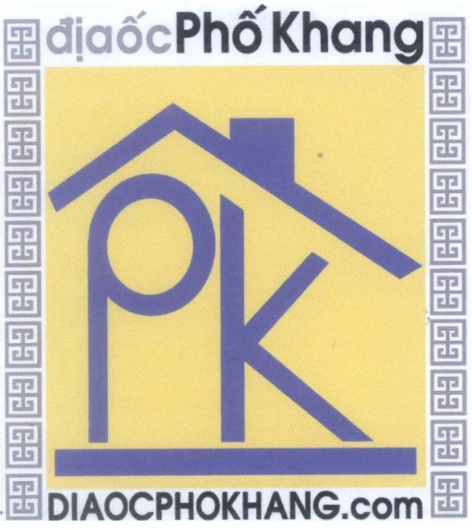 Mẫu nhãn hiệu PK địa ốc Phố Khang DIAOCPHOKHANG.com
