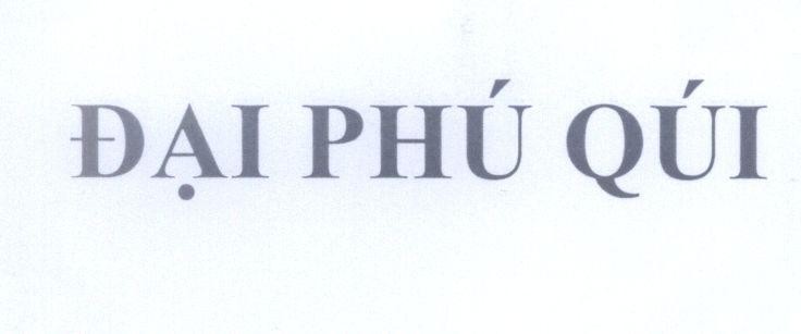 Mẫu nhãn hiệu Đại Phú Quí