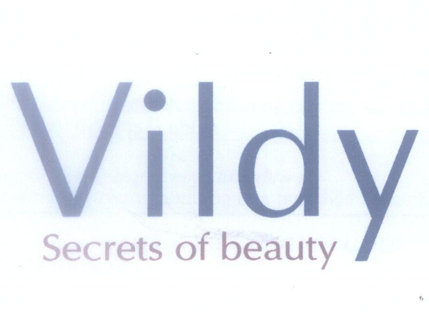 Mẫu nhãn hiệu Vildy Secrets of beauty