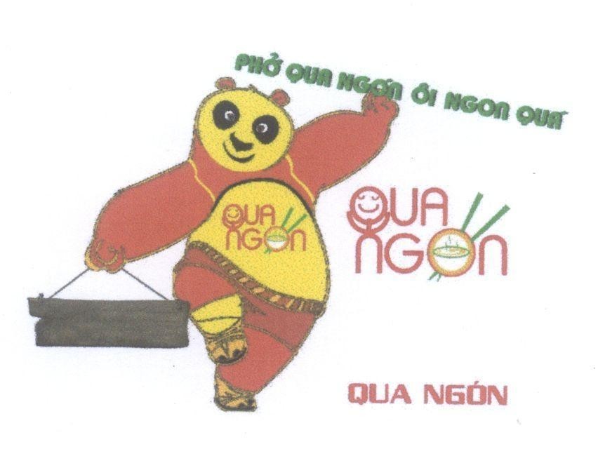 Mẫu nhãn hiệu Qua Ngón Phở Qua Ngón Ôi Ngon Quá wellcome