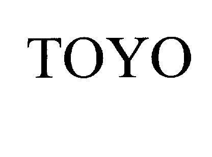 Mẫu nhãn hiệu TOYO