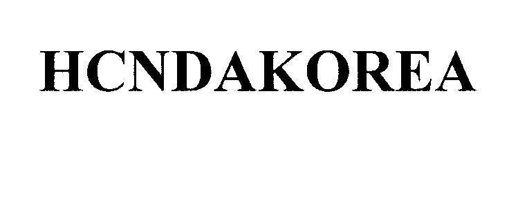 Mẫu nhãn hiệu HCNDAKOREA