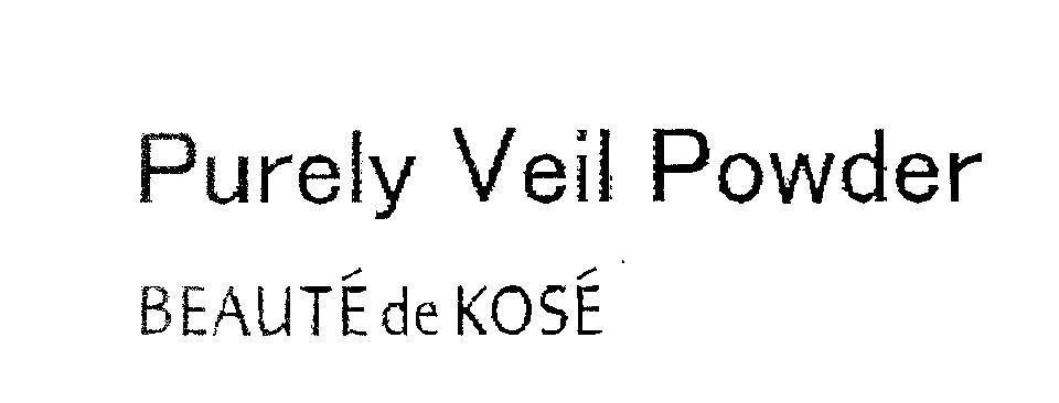 Mẫu nhãn hiệu Purely Veil Powder BEAUTE de KOSE