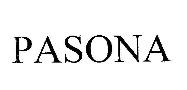 Mẫu nhãn hiệu PASONA