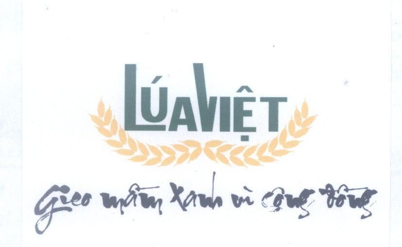 Mẫu nhãn hiệu LúaViệt Gieo mầm xanh vì cộng đồng