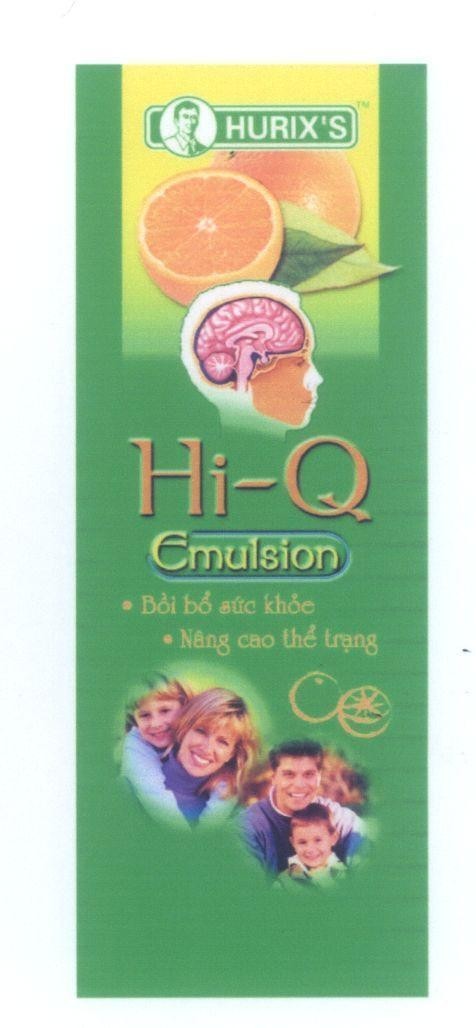 Mẫu nhãn hiệu HURIX'S Hi-Q Emulsion Bồi bổ sức khoẻ Nâng cao thể trạng